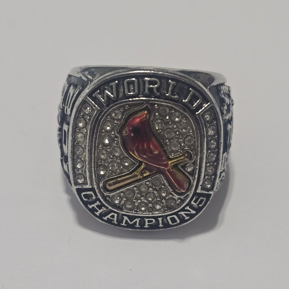 JTV St. Louis Cardinals 2011 World Champions Replica Ring Men's Size 10 Red Bird